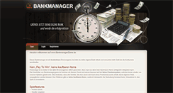 Desktop Screenshot of bankmanagergame.de